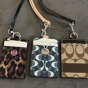 1 NWT 2NWOT Coach ID Lanyard In Signature Canvas